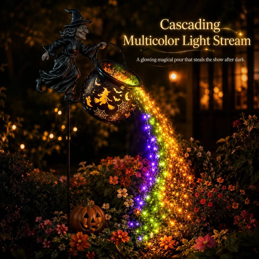 🔥HOT SALE 49% OFF🎃Halloween Witch Cauldron Garden Light
